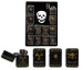 briquet essence radioactivité / tête de mort
