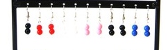 boucles d'oreilles 2 perles